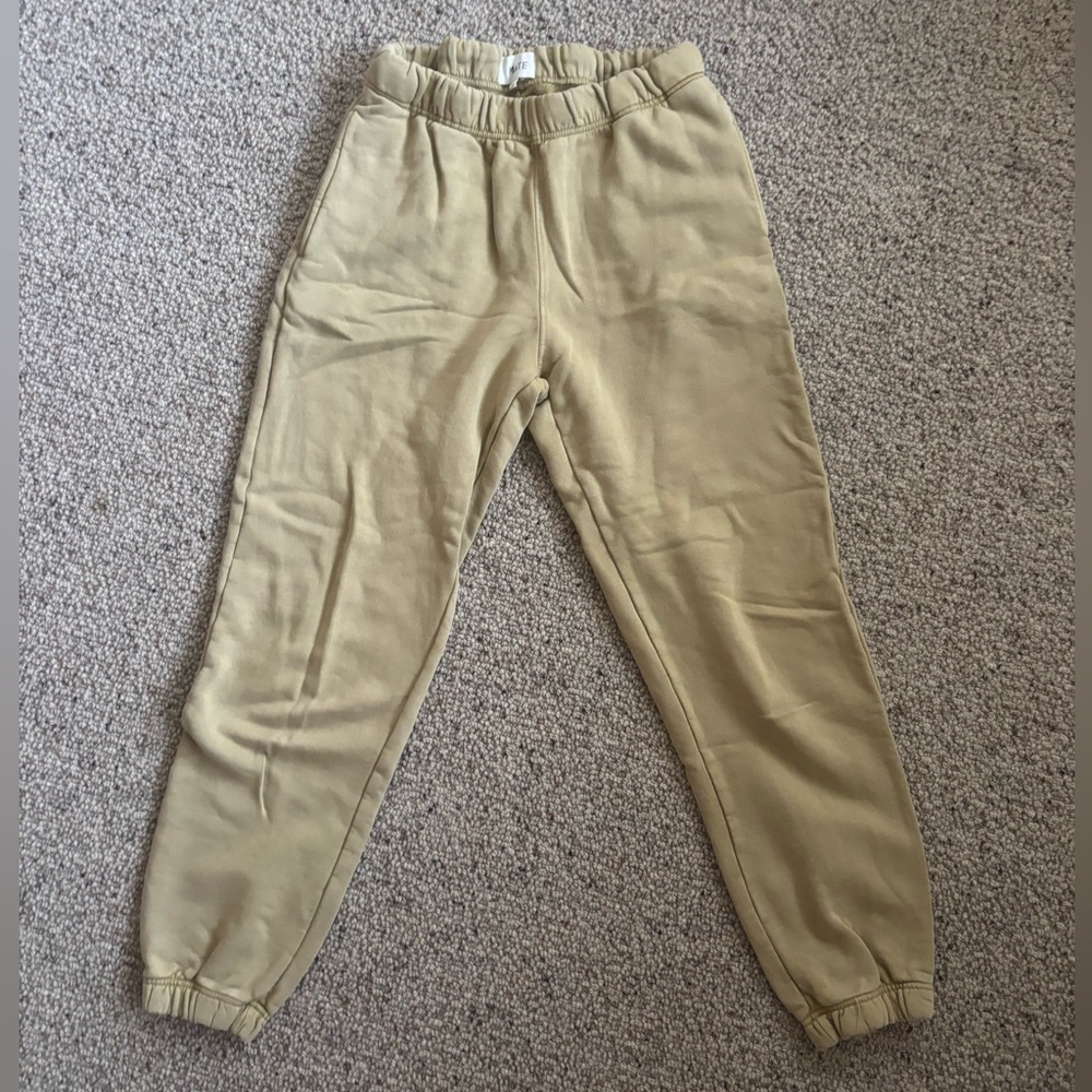 MATE the Label Relaxed Fleece Sweatpant- Small- Hazelnut